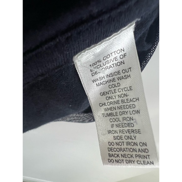 Ann Taylor LOFT Silver Black Short Sleeve Top Round Neck Short Sleeve Sz Large - Picture 6 of 6